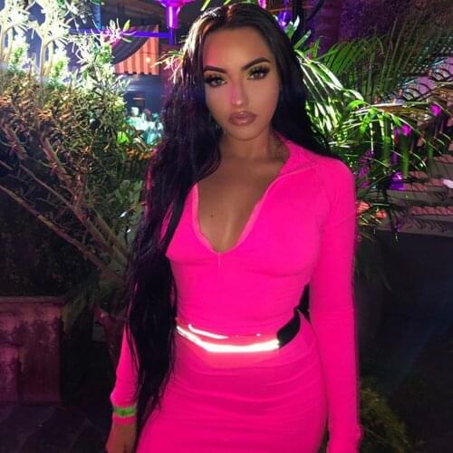 Long Sleeve Bodycon Womens Dresses Spring Autumn Zipper Turtleneck Sexy Mini Dress High Waist Skinny Casual Female Sukienki