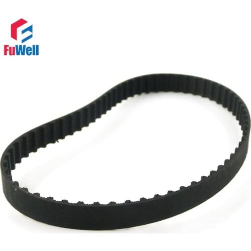 2pc XL Timing Belt 206/208/210/212/214/216/218/220/224/226/228/230XL Rubber Transmission Belt 10mm Width Closed Loop Pulley Belt