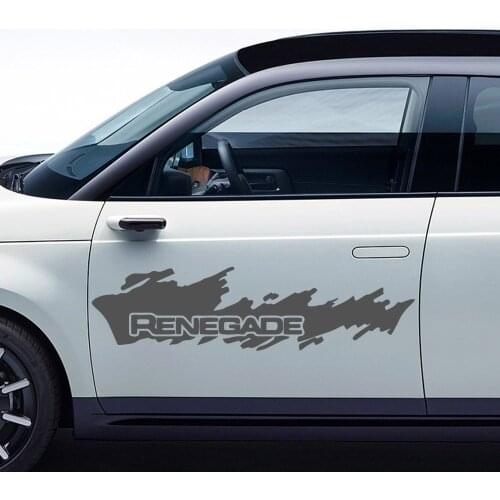 Diy Car waistline sticker Car Stickers Fashion Vinyl Car Decorative Accessories Black/White