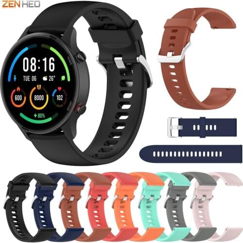 Silicone Strap for Xiaomi Mi Watch Color Sport Edition Replacement 22mm Watch Band For Xiaomi Haylou RT LS05S Watchband
