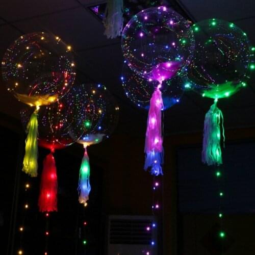 Led Balloon Globos Transparent Bobo Baloon Luminous Wedding Decor Birthday Party Decorations Kids Ballon