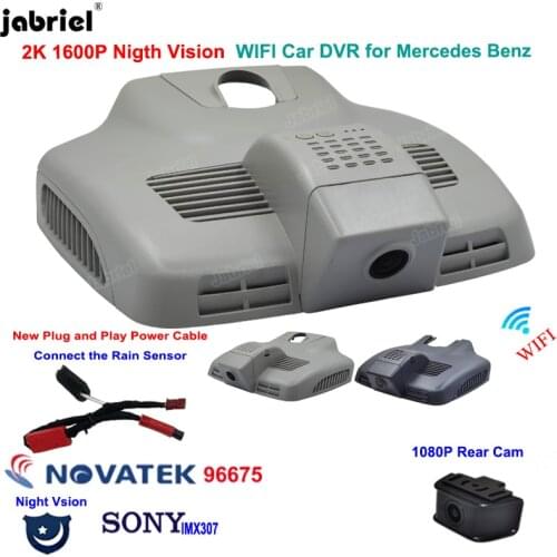 2K 1600P Dashcam New Night Vision Hidden Wifi Car Dvr Dash Cam for Mercedes Benz E Class w212 w213 C Class w205 s205 GLC x253