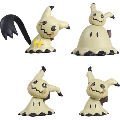 Japan Genuine TAKARA TOMY Pokemon Gashapon Shaking Head Mimikyu Action Toys Figure Kawaii Hand-Model Kids Gifts