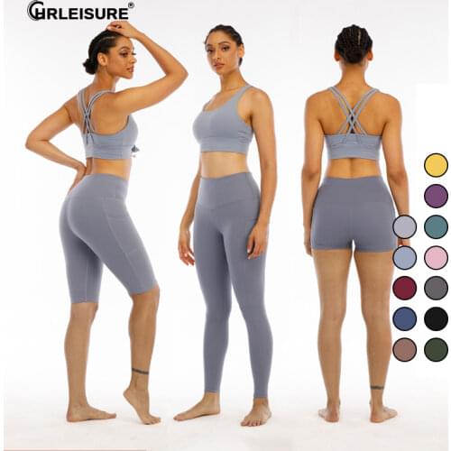NORMOV Womens Sports Leggings Sport Woman High-Waisted Tights Women Leggings Yoga Pants Sports Seamless Gym Workout Leggings