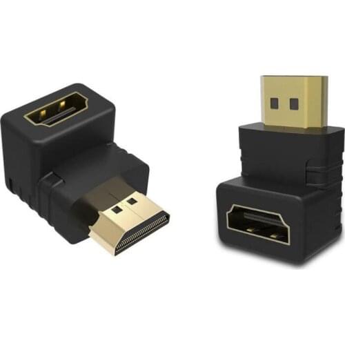10x HDMI Cable Adapter Converters 90 Degree Right Angle HDMI Male to HDMI Female for 1080P HDTV Cable Adaptor Converter Extender