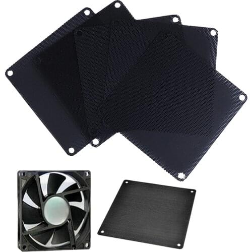 5Pcs 140mm PVC PC Fan Dust Filter Dustproof Case Computer Cooler Cover Mesh