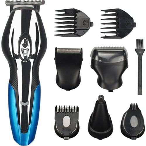 6 IN 1 Hair Clipper Professional Hair Trimmer For Men Beard Barber USB Rechargeable Electric Shaver Hair Cutting Machine