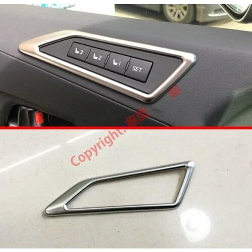 ABS Pearl Chrome Interior Seat Memory Adjustment Button Cover Trim For Toyota Alphard Vellfire AH30 2016 2017 2018 2019 2020