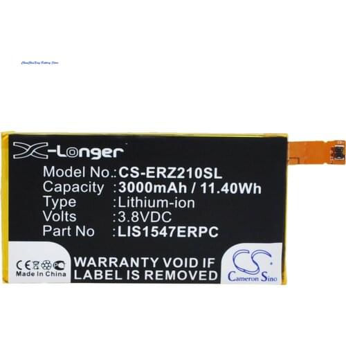 Cameron Sino 3000mAh Battery LIS1547ERPC for Sony Ericsson D6563, Xperia Z2a, Xperia Z2a D6563, Xperia ZL2, Xperia ZL2 SOL25