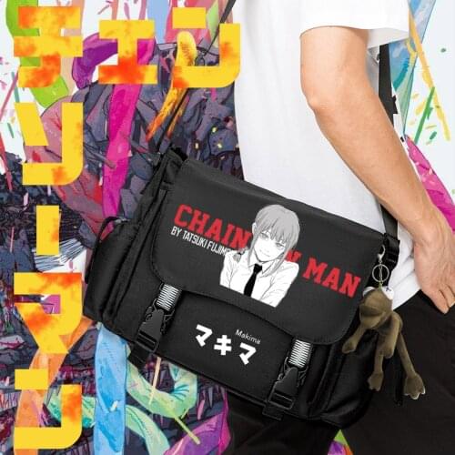 Anime Chainsaw Man Cosplay Unisex Students School Oxford Schoolbag Crossbody Messenger Shoulder Bags Fashion Travel Daily Gifts