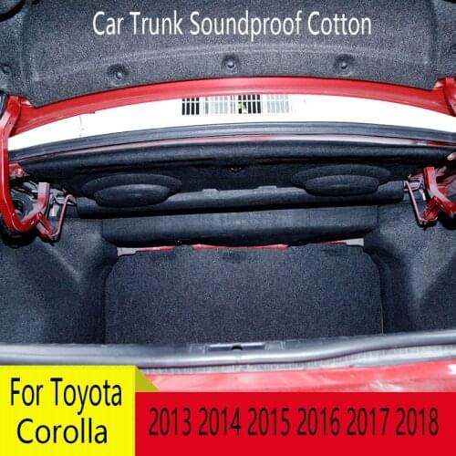 Car Trunk Soundproof Cotton Sound Acoustic Absorption Mat For Toyota Corolla 2013 2014 2015 2016 2017 2018