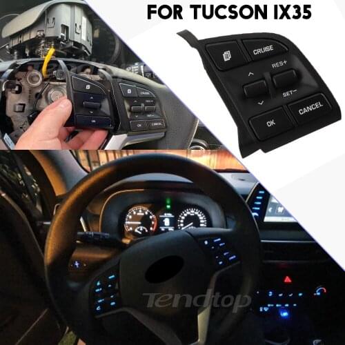 For Tucson TLC IX35 1.6T/2.0 Steering Wheel Right Remote Bluetooth Cruise Control Volume Multifunction Button 96720D3210 Car