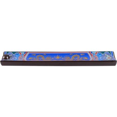 Enamel Incense Burner Ceramic Enamel Incense Stick Holder Home Office Decor Ornament Gift