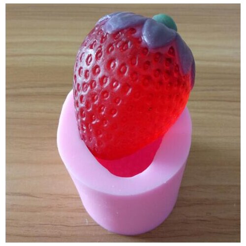 DIY strawberry fruit Food-grade handmade silicone soap cake decoration candle mold