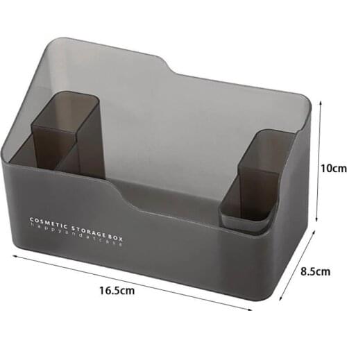 Cosmetic Storage Box Desktop Make Up Organizer For Bedroom Plastic Toiletries Makeup Jewelry Case