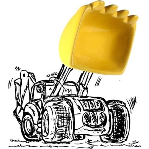 Creativity 3D Excavator Bucket Model Mug Funny Cigar Whiskey Ashtray Tea Ceramic Coffee Cup Teacup Cigarette Holder Verre Crane