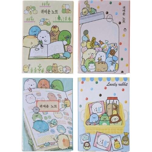 Cartoon Animals 6 Folding Memo Pads Sticky Notes Bookmark Stationery Notepad New M17F