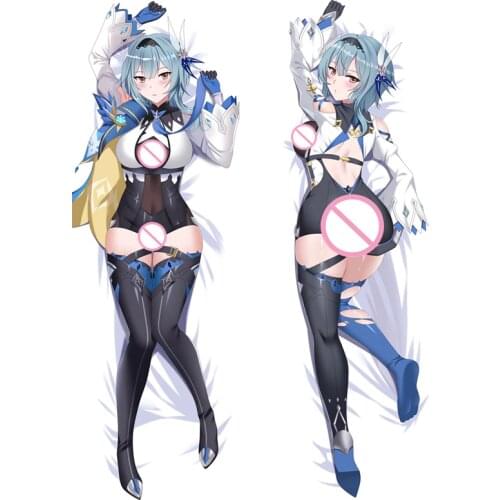 MMF May 2021 Genshin Impact Hutao & Eula Key Roles Pillow Cover Otaku Japanese Anime Dakimakura body Pillowcase
