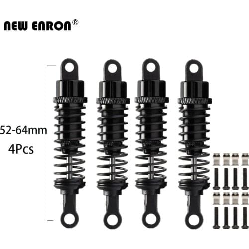 NEW ENRON 736092 Aluminum Alloy Oil Shock Absorber 52-64mm 2Pcs or 4Pcs For RC Car 1/18 FS Racing Off-road Truck 73603 73801
