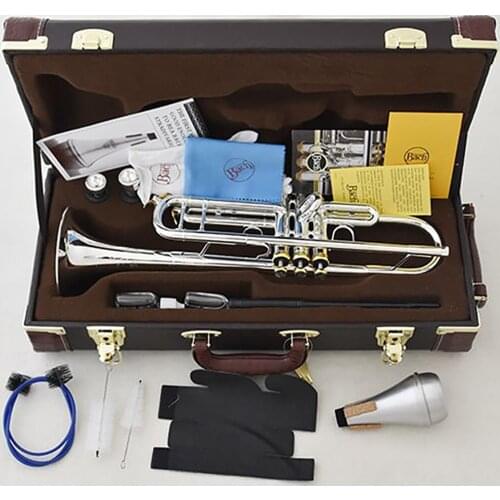 New MFC Bb Trumpet LT190S-85 Silver Plated Music Instruments Profesional Trumpets Mouthpiece Accessories Included Case