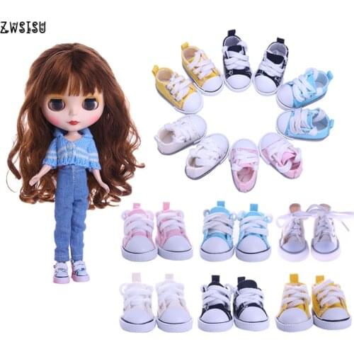 Blyth Doll Clothes Sweater+Jeans 5 Cm 1/6 Doll Canvas Shoes For BJD Doll Our Generation Christmas Girl`s Birthday Gifts Toy