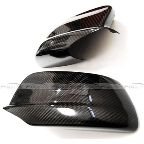 OLOTDI Side Mirror 3M Sticking Cover Carbon Fiber a pair For BMW F10 5 Series 2011- early 2014