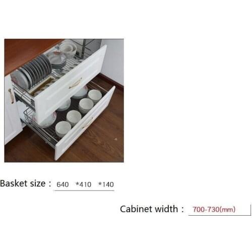 Platos Accessories Organizer Kuchnia Organizador Stainless Steel Cocina Rack Kitchen Cabinet Cestas Para Organizar Basket