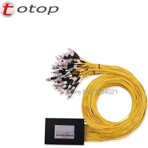 PLC Splitter 1x64 FC Singlemode ABS PLC splitter Fiber Optic Fiber Fiber pigtailed FC 1260/1650nm wavelength