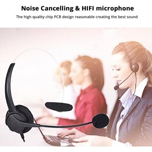 USB Earphone with Microphone Computer Laptop Wired Headphone Line Control Business Mic Headset