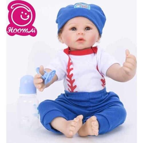 45 CM Realistic Bebe Reborn Babies Mohair True To Life 18'' Newborn Baby Dolls For Children Birthday Gifts Toddler Toys Sale