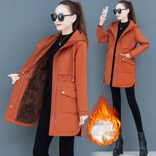 Женские утепленные тренчи Unimmye China At AliExpress