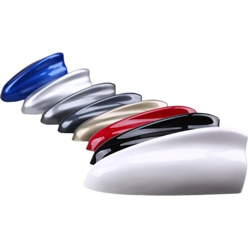 Universal Auto Shark Fin Antenna FM/AM Signal Enhancemen Aerials Waterproof For all Cars Flat Streamlined Design ABS 8Color