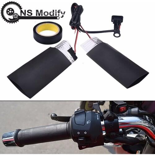 NS Modify 12V Universal Motorcycle Heated Grip Pads Electric Heating Insert Handlebar Pad Fit For Motorcycle