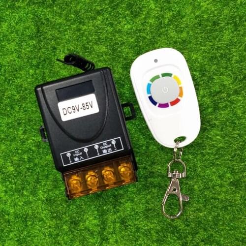 Universal RF DC9V 12V 24V 36V 48V 85V 30A relay 1CH wireless remote control switch For door/Light/LED 433mhz