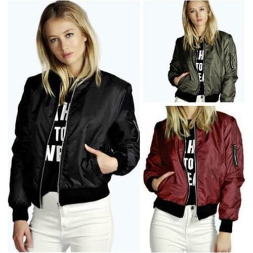 Summer Windbreaker Jacket Women Thin Jackets 2020 New Basic Bomber Jacket Long Sleeve Coat Casual Lady Jackets Outerwear Clothes