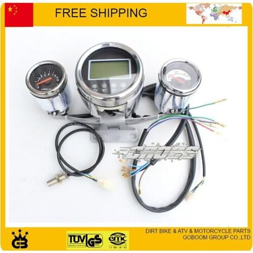LCD Screen revolution counter and Battery electricity meter motorcycle speedometer Dirt Pit bike ATV Digital Odometer