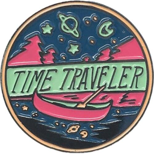 Traveler pin badge