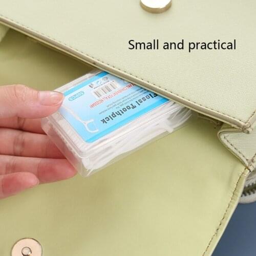 50/100pcs Dental Floss Flosser Picks Toothpicks Teeth Stick Tooth Cleaning Interdental Brush