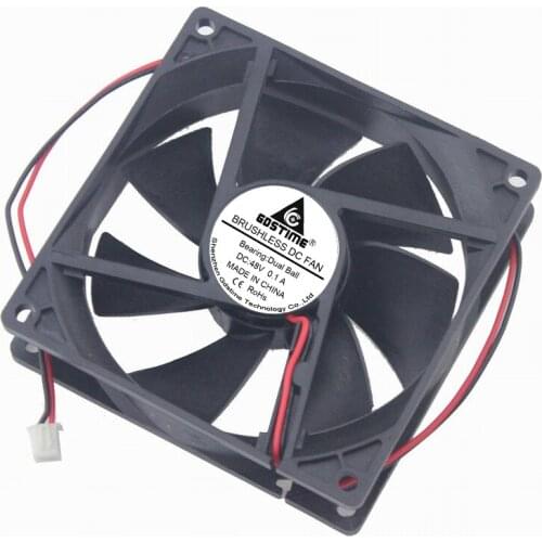 5 Pieces Gdstime DC 48V 92mm 9225 Cooler Fan 92mm * 25mm 92x92x25mm Ball Bearing Industrial Brushless Cooler Cooling Fan