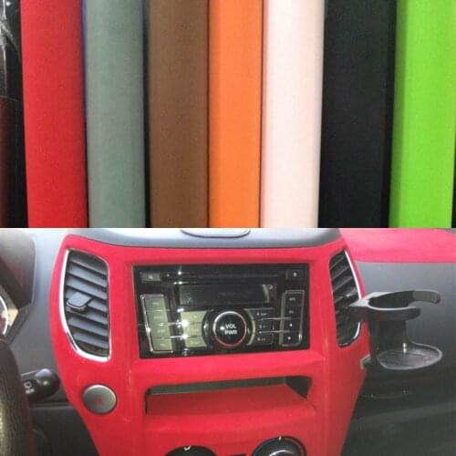 Car Sticker 135*50Cm Velvet Fabric Interior/outside Car Film Sticker Auto Upholstery Membrane Decoration Car Styling Stickers