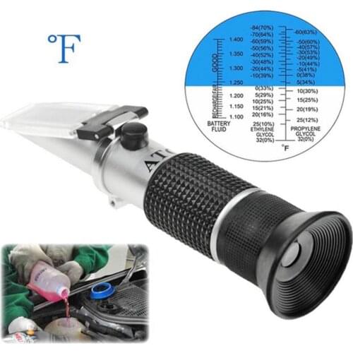 Automotive Urea Refractometer Antifreeze Glass Water Freezing Point Omnipotent Battery Fluid Glass Water Tester Meter ATC Tool
