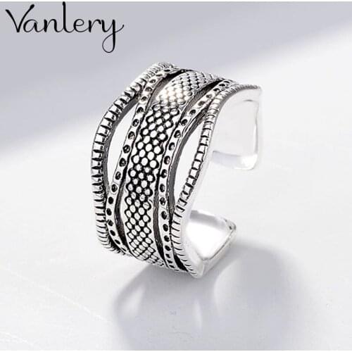 Bohemian Charm Boho Chain Rings For Women Lover Wedding Bridal Valentines Gifts Men Open Retro Antique Rings