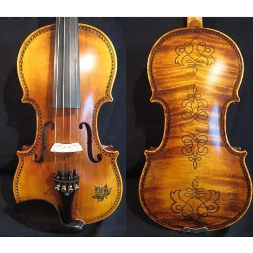 Strad style SONG Brand Maestro drawed/inlay violin 3/4 good sound #11455