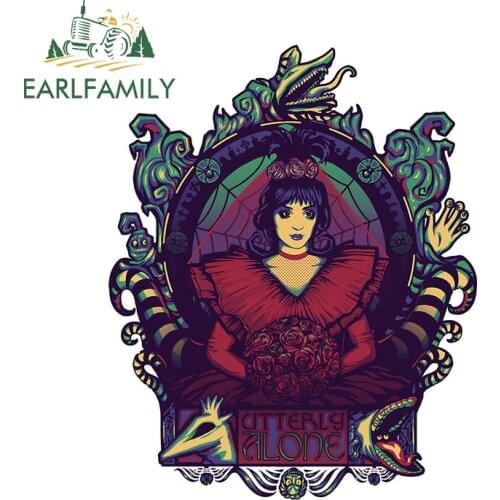 EARLFAMILY 13cm x 10.4cm for Utterly Alone Car Stickers Funny Anime Decals Waterproof Skateboard Motorcycle DIY Goods