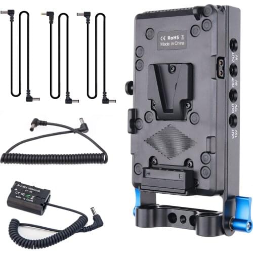 FOTGA V Mount Dummy Battery Anton Power Supply Systerm for Nikon D500 D600 D610 D750 D780 D800 D810 D850 Z5 Z6 Z7 V1 D7000