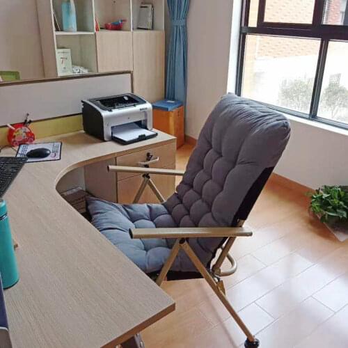 Louis Fashion Folding Portable Household Leisure Chair Lazy Armchair Office Lunch Break Nap Dormitory Armchair