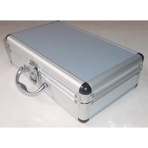Multi-function Aluminum Alloy Tool Box hardware toolbox high quality Impact resistant safety case with foam lining 29*16*8.5cm