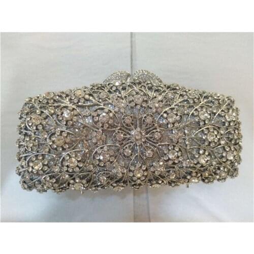 New Women Crystal Prom Clutch Purse Bridal Wedding Clutch Purse Handbags and Purse Rhinestone Evening Bags Clutches for Women