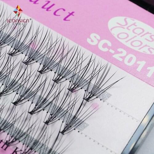 10D Eyelash Natural false eyelashes Fake lashes Curl D Eyelash extension thick silk lash makeup Private label cosmetics