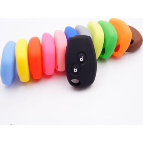 Silicone Car Key Cover Case for Renault 2 Buttons Kangoo DACIA Scenic Megane Sandero Captur Twingo Modus Remote Key Cover